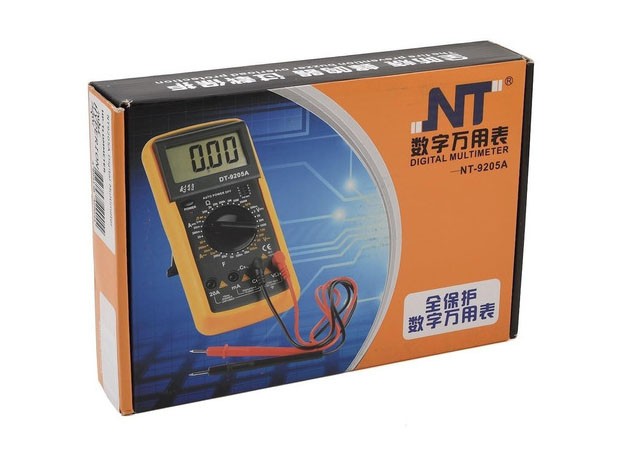 &ua TESTER DIGITAL MULTIMETRO NT-9205A+